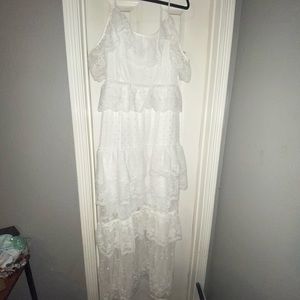 White,lace maxi boho dress.Size 4x.Fits size 18